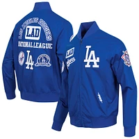 Men's Pro Standard Royal Los Angeles Dodgers Area Code Twill Full-Zip Jacket