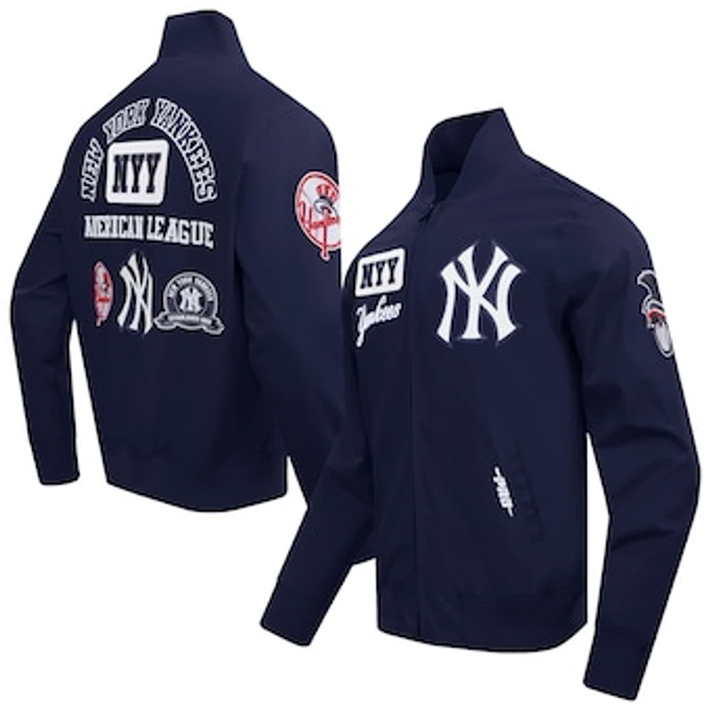 Men's Pro Standard Navy New York Yankees Area Code Twill Full-Zip Jacket