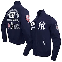 Men's Pro Standard Navy New York Yankees Area Code Twill Full-Zip Jacket