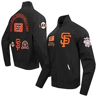 Men's Pro Standard Black San Francisco Giants Area Code Twill Full-Zip Jacket