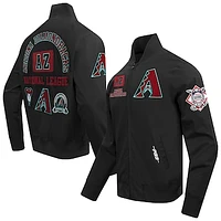 Men's Pro Standard Black Arizona Diamondbacks Area Code Twill Full-Zip Jacket