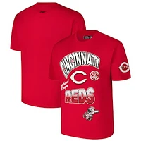 Men's Pro Standard Red Cincinnati Reds Turn It Up Dropped Shoulder T-Shirt