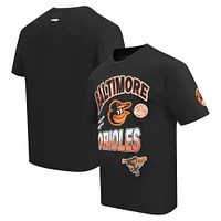 Men's Pro Standard Black Baltimore Orioles Turn It Up Dropped Shoulder T-Shirt