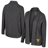 Women's Colosseum  Charcoal West Virginia Mountaineers Dash Cardigan