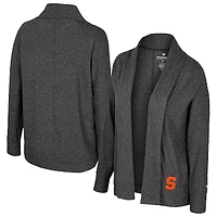 Women's Colosseum  Charcoal Syracuse Orange Dash Cardigan