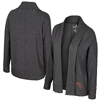 Women's Colosseum  Charcoal Florida State Seminoles Dash Cardigan