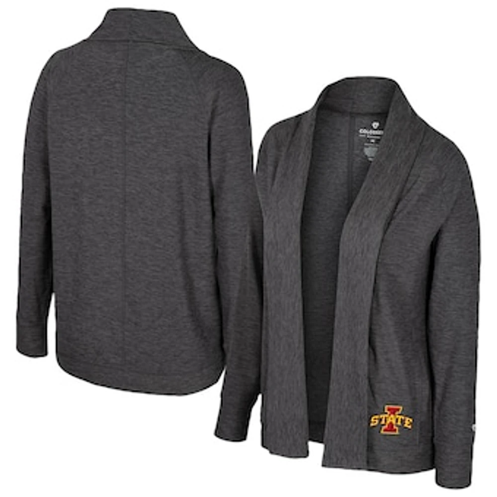 Women's Colosseum  Charcoal Iowa State Cyclones Dash Cardigan