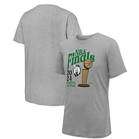 Unisex Stadium Essentials Heather Gray Boston Celtics 2024 NBA Finals Revolution T-Shirt