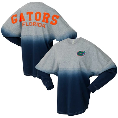 Unisex Spirit Jersey Royal/Gray Florida Gators Ombre Long Sleeve T-Shirt