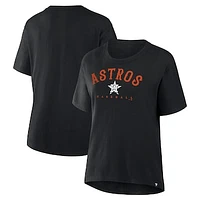 Women's Black Houston Astros Relaxed Fit Legacy T-Shirt