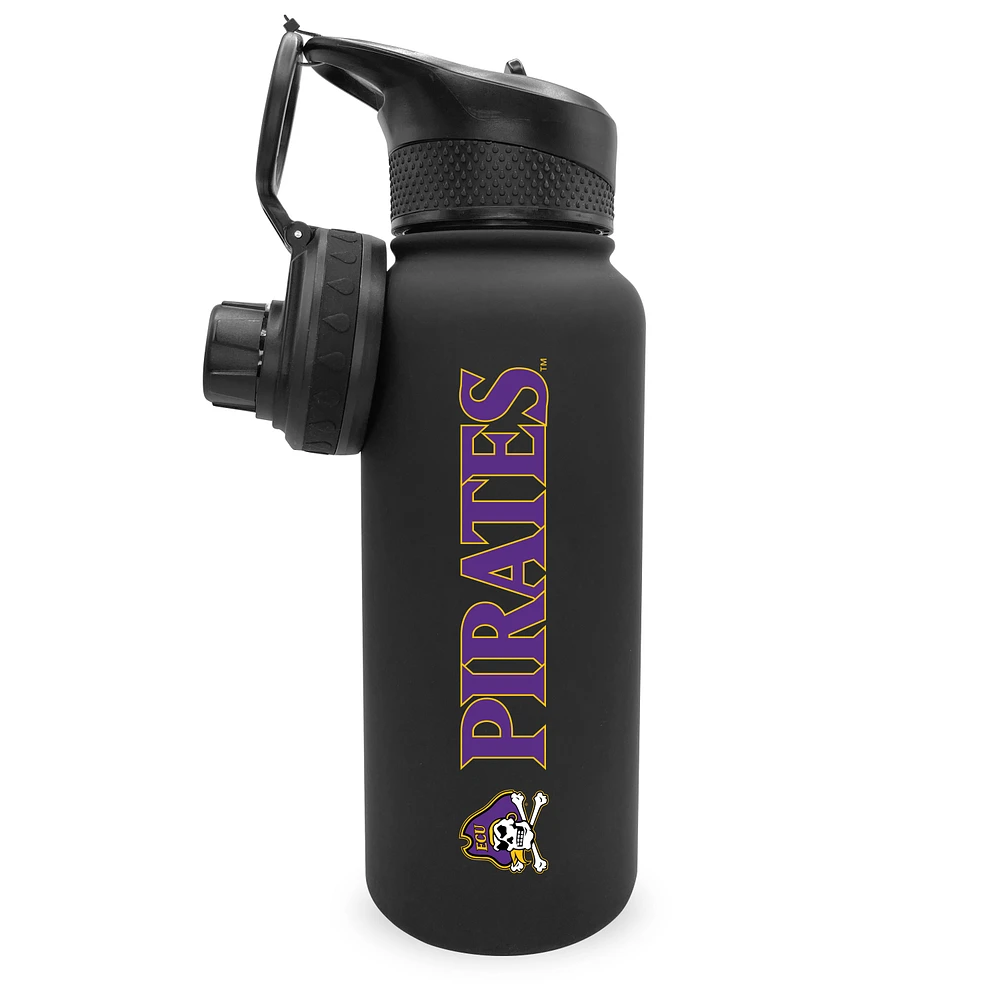 ECU Pirates 34oz. Stainless Bottle with 2 Lids