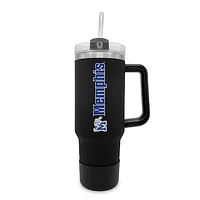 Memphis Tigers 40oz. Stainless Tumbler with Handle & Removable Straw