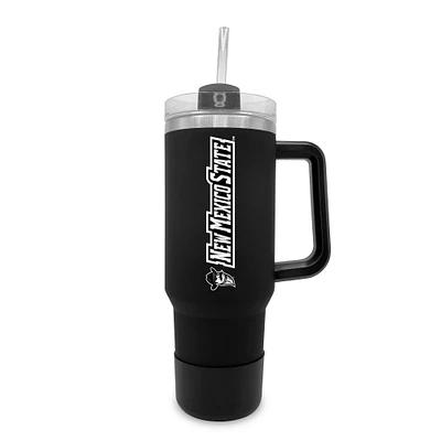 New Mexico State Aggies 40oz. Stainless Tumbler with Handle & Removable Straw