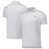 Men's johnnie-O Gray New York Golf Club Huron Solid Featherweight Performance Polo