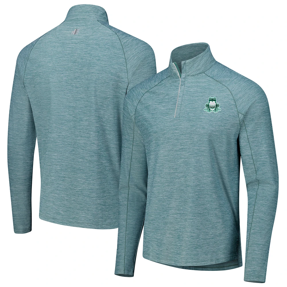 Men's johnnie-O Green Boston Common Golf Baird Performance Quarter-Zip Top