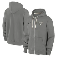 Men's Nike Charcoal Chicago White Sox Authentic Collection Travel Performance Full-Zip Hoodie