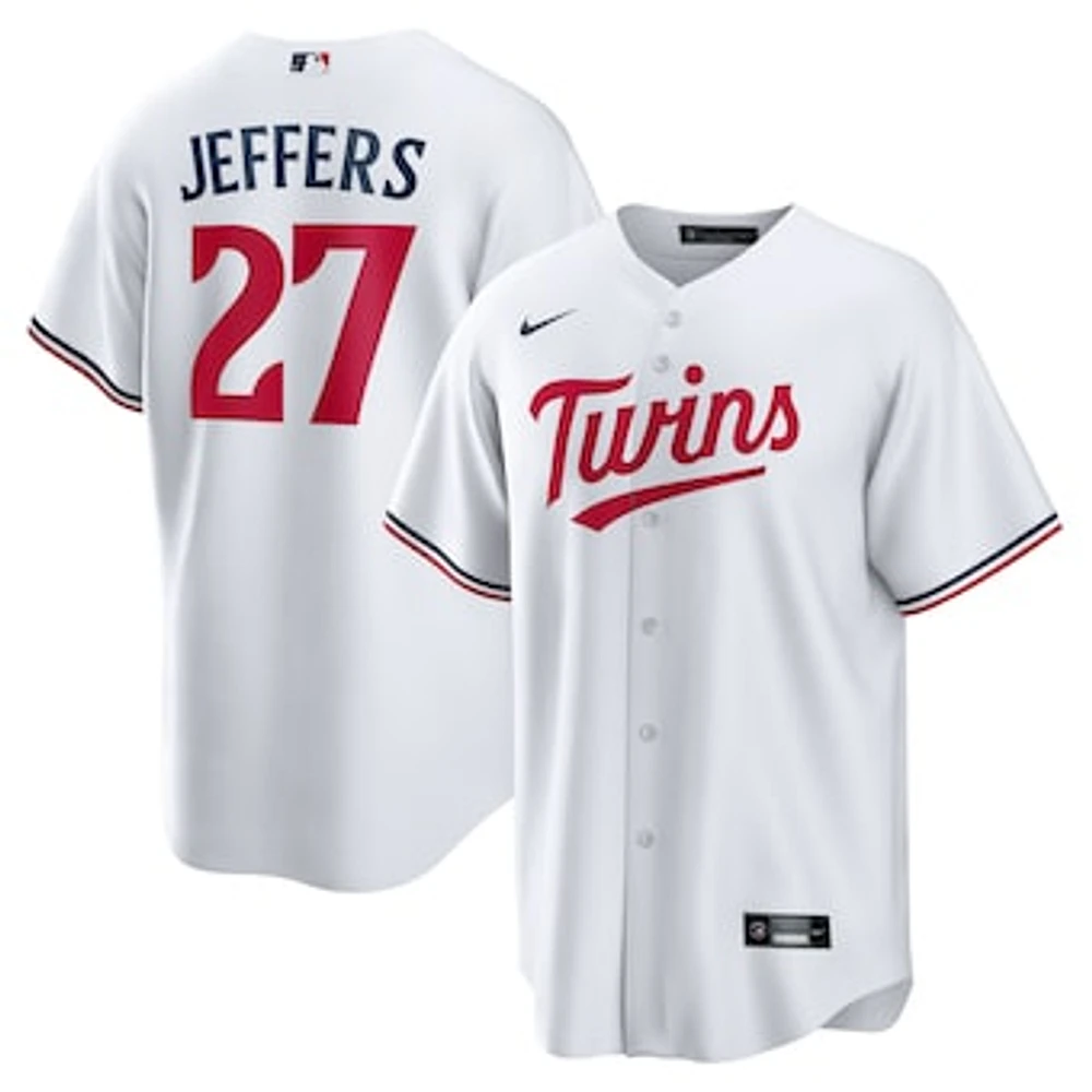 Men's Nike Ryan Jeffers White Minnesota Twins Home Replica Player Jersey