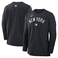 Men's Nike Navy/Navy New York Yankees Authentic Collection Player Lightweight Performance Long Sleeve Top