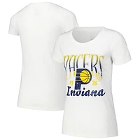 Women's Stadium Essentials White Indiana Pacers Sky High T-Shirt