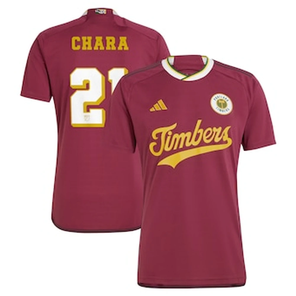 Men's adidas Diego Chara Red Portland Timbers 2024 Archive Replica Jersey