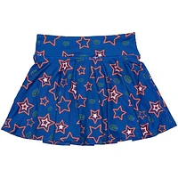 Girls Youth ZooZatz Royal Florida Gators Star Flowy Skort