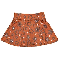 Girls Youth ZooZatz Texas Orange Texas Longhorns Star Flowy Skort