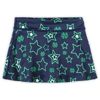 Girls Toddler ZooZatz Navy Notre Dame Fighting Irish Star Flowy Skort