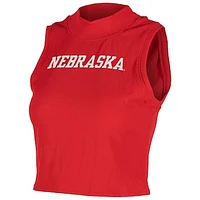 Women's ZooZatz Scarlet Nebraska Huskers Cropped Tank Top