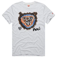 Men's Homage Rome Odunze Ash Chicago Bears Rookie Paint Tri-Blend T-Shirt