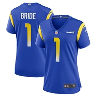 Women's Nike Number 1 Bride Royal Los Angeles Rams Game Jersey