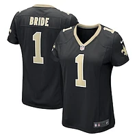 Women's Nike Number 1 Bride Black New Orleans Saints Game Jersey