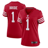 Women's Nike Number 1 Bride Scarlet San Francisco 49ers Game Jersey