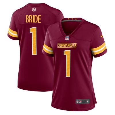 Women's Nike Number 1 Bride Burgundy Washington Commanders Game Jersey