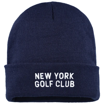 Men's Ahead Navy New York Golf Club Newfoundland Cuffed Knit Hat