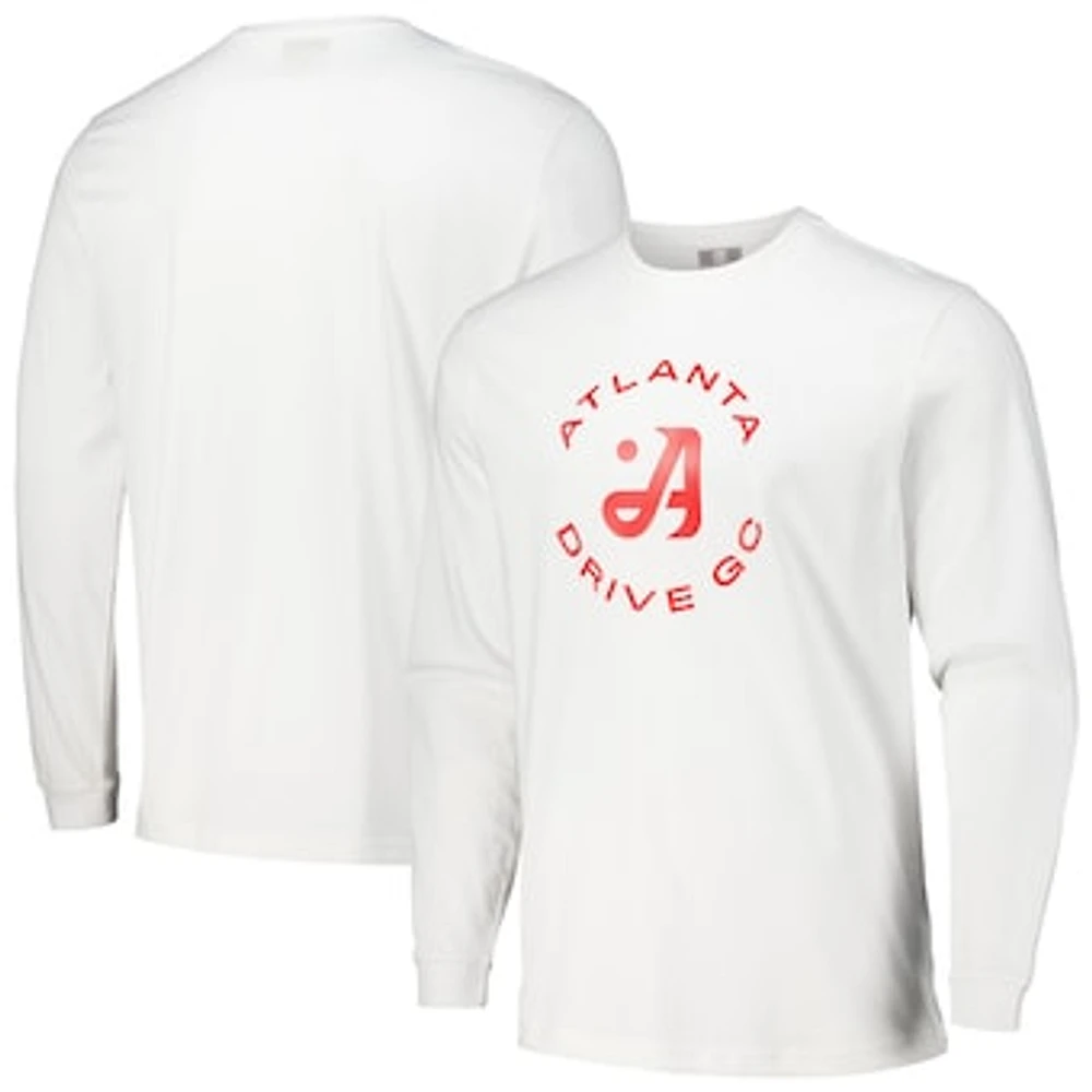 Men's Ahead White Atlanta Drive GC Berkley Long Sleeve T-Shirt