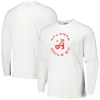 Men's Ahead White Atlanta Drive GC Berkley Long Sleeve T-Shirt