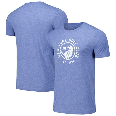 Men's Ahead Heather Blue New York Golf Club Instant Classic Tri-Blend T-Shirt