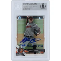Grayson Rodriguez Baltimore Orioles Autographed 2018 Bowman Draft Chrome #BDC-73 Beckett Fanatics Witnessed Authenticated Card with "MLB Debut 4-5-23" Inscription