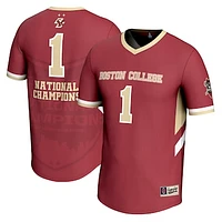 Youth GameDay Greats  Maroon Boston College Eagles 2024 NCAA Women's Lacrosse National Champions Lightweight Fashion Jersey