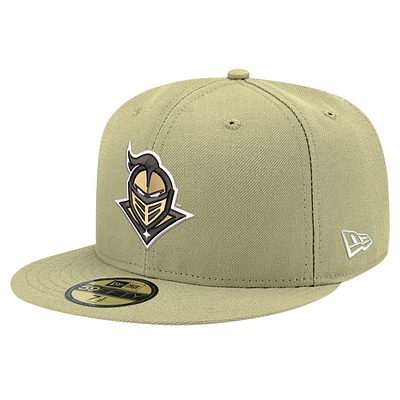 Men's New Era Gold UCF Knights 59FIFTY Fitted Hat