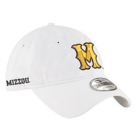 Men's New Era White Missouri Tigers Core Classic 9TWENTY Adjustable Hat