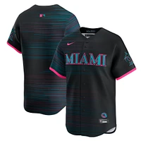 Men's Nike Black Miami Marlins 2025 City Connect Limited Jersey