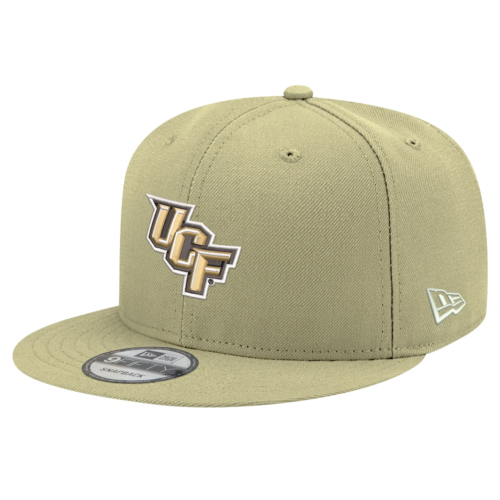 Men's New Era Team Gold UCF Knights Logo 9FIFTY Snapback Hat