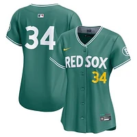 Women's Nike David Ortiz Green Boston Red Sox 2025 City Connect Limited Retired Player Jersey
