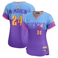 Women's Nike Ryan McMahon Purple/Light Blue Colorado Rockies 2025 City Connect Limited Player Jersey