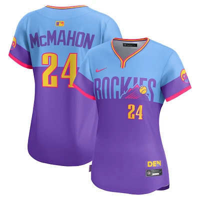 Women's Nike Ryan McMahon Purple/Light Blue Colorado Rockies 2025 City Connect Limited Player Jersey