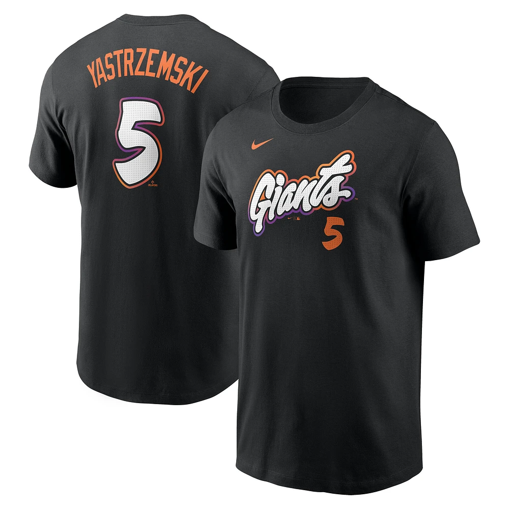 Men's Nike Mike Yastrzemski Anthracite San Francisco Giants 2025 City Connect Fuse Name & Number T-Shirt