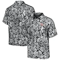 Men's Tommy Bahama Black Dale Earnhardt Sport Tropical Score IslandZone Polo