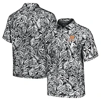 Men's Tommy Bahama Black Martin Truex Jr Sport Tropical Score IslandZone Polo