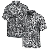 Men's Tommy Bahama Black Chase Elliott Sport Tropical Score IslandZone Polo